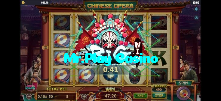 Mr.Play Casino casino presented on mobile device in Pakistan with slots and live games